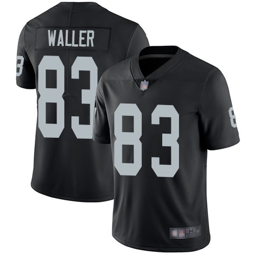 Men Oakland Raiders Limited Black Darren Waller Home Jersey NFL Football #83 Vapor Untouchable Jersey->nfl t-shirts->Sports Accessory